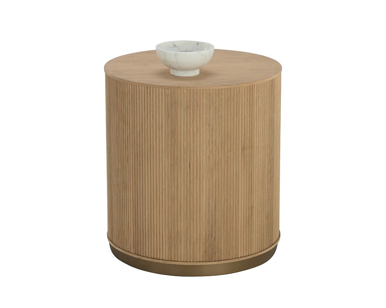 Kalla Side Table - Rustic Oak - Central Designs