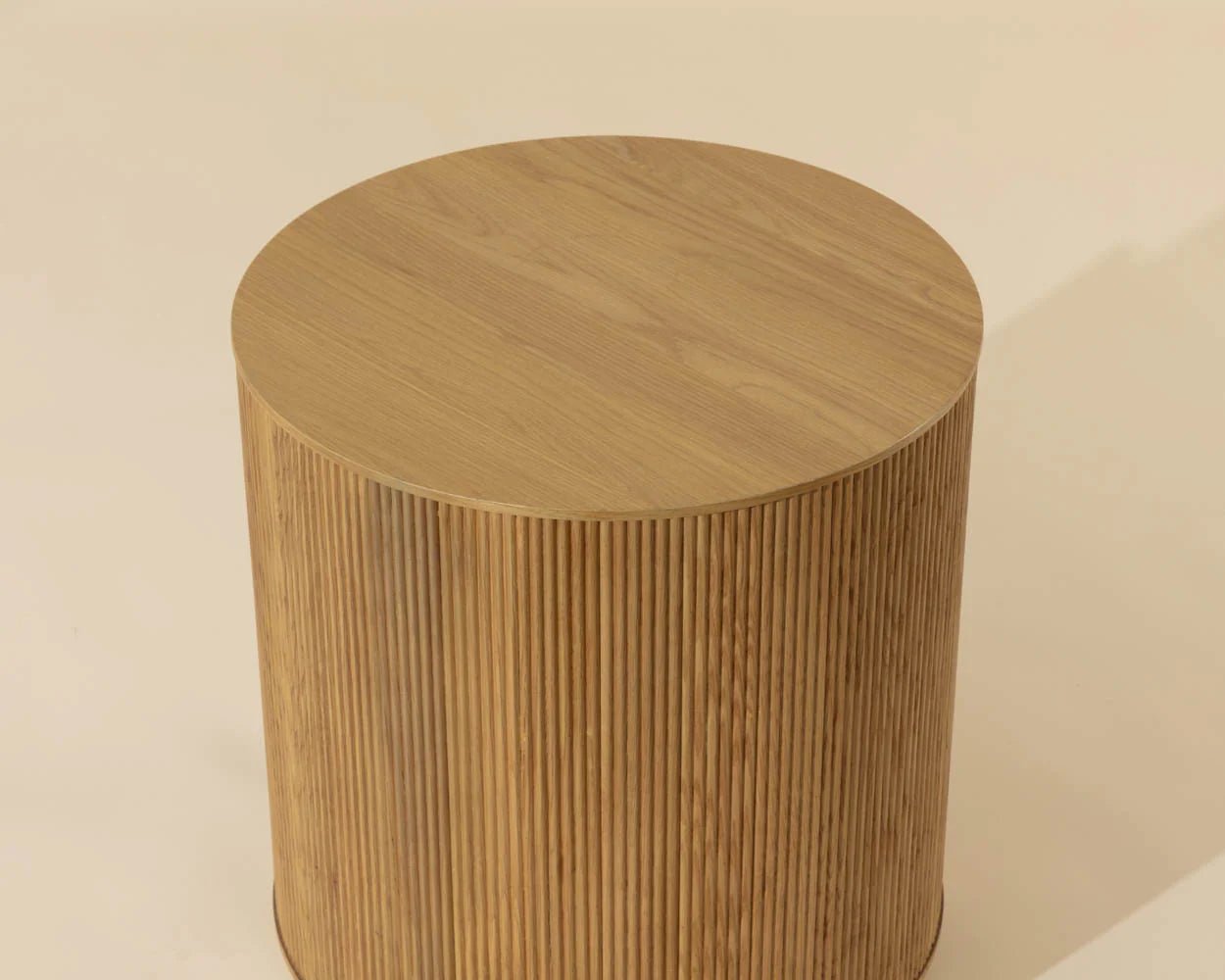 Kalla Side Table - Rustic Oak - Central Designs