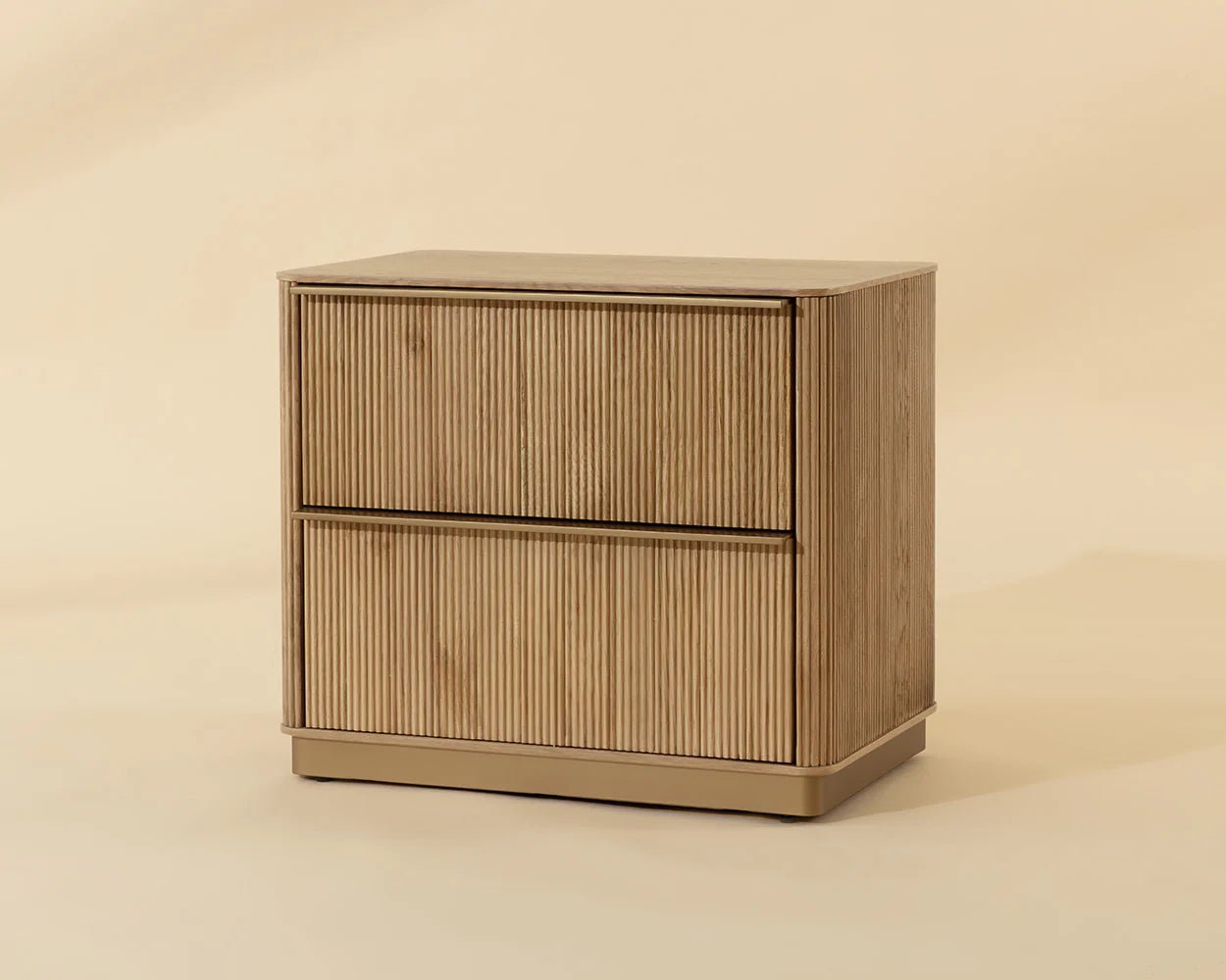 Kalla Nightstand - Small - Rustic Oak - Central Designs