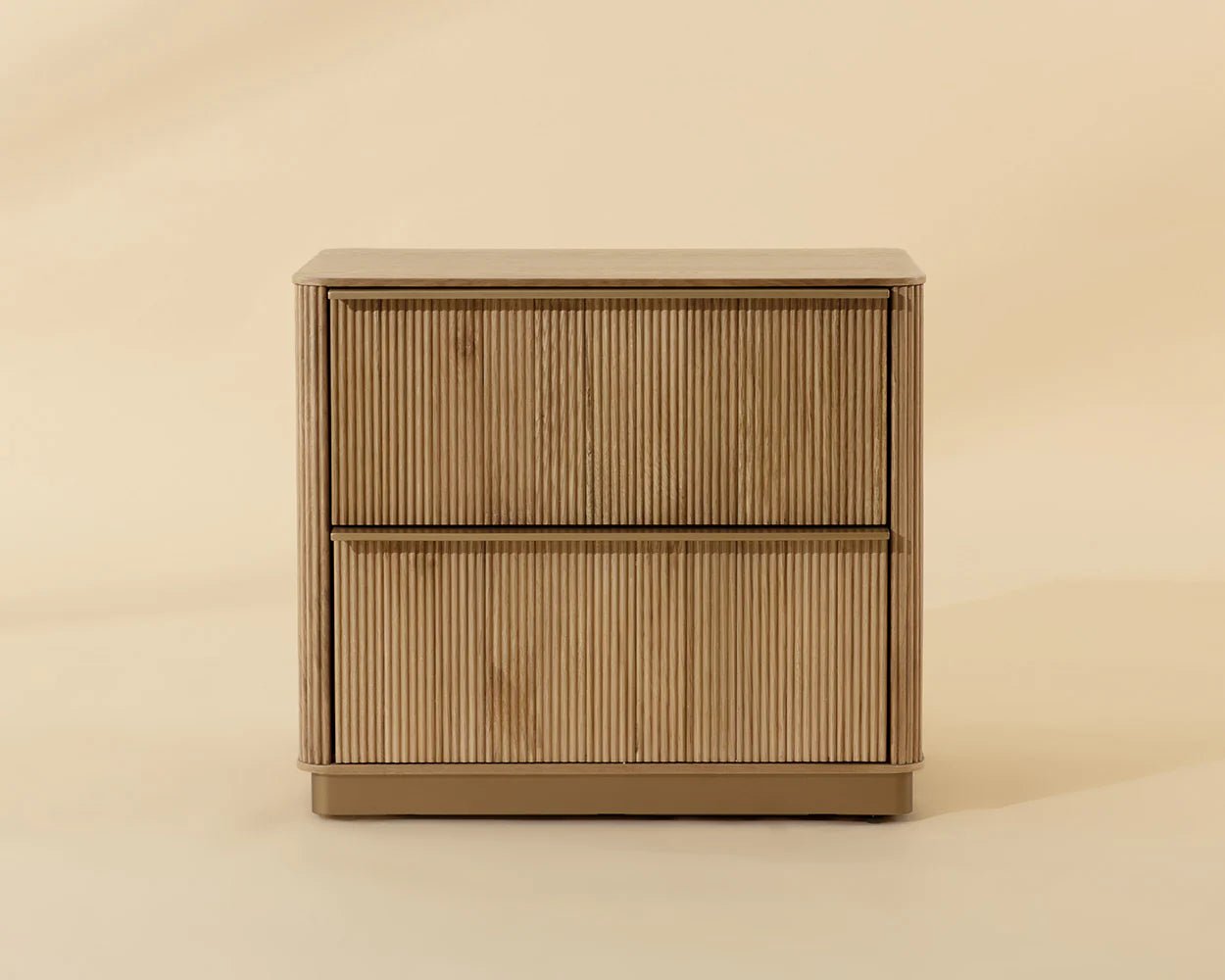 Kalla Nightstand - Small - Rustic Oak - Central Designs