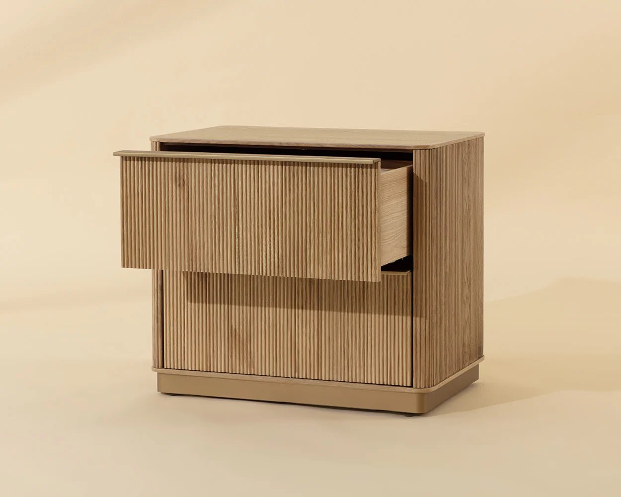 Kalla Nightstand - Small - Rustic Oak - Central Designs