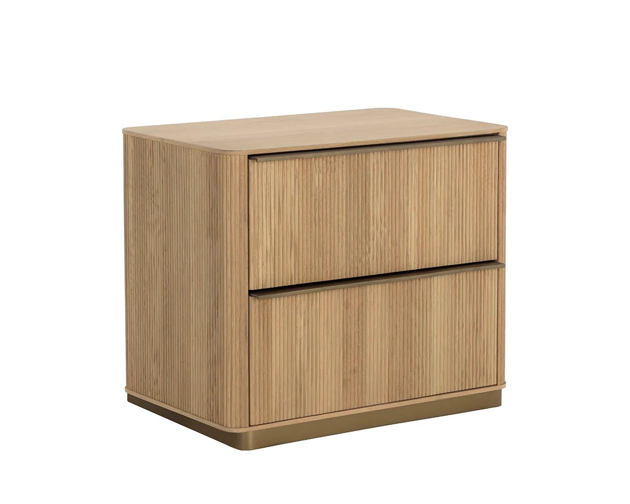 Kalla Nightstand - Small - Rustic Oak - Central Designs