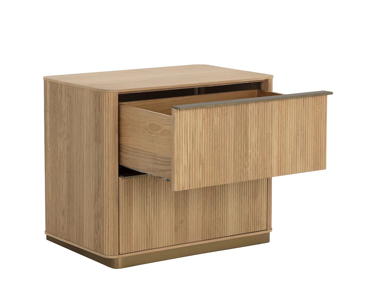 Kalla Nightstand - Small - Rustic Oak - Central Designs