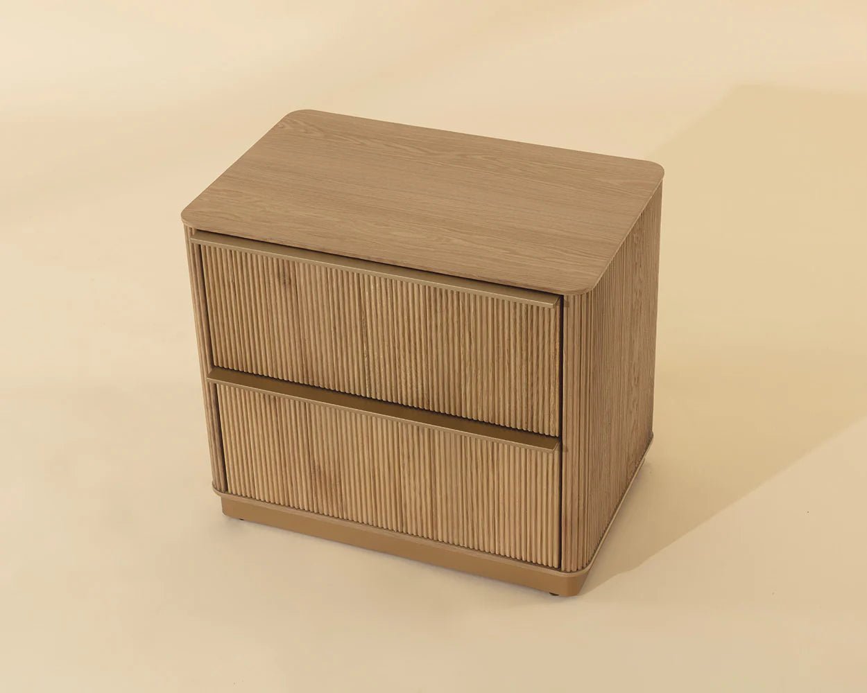 Kalla Nightstand - Small - Rustic Oak - Central Designs