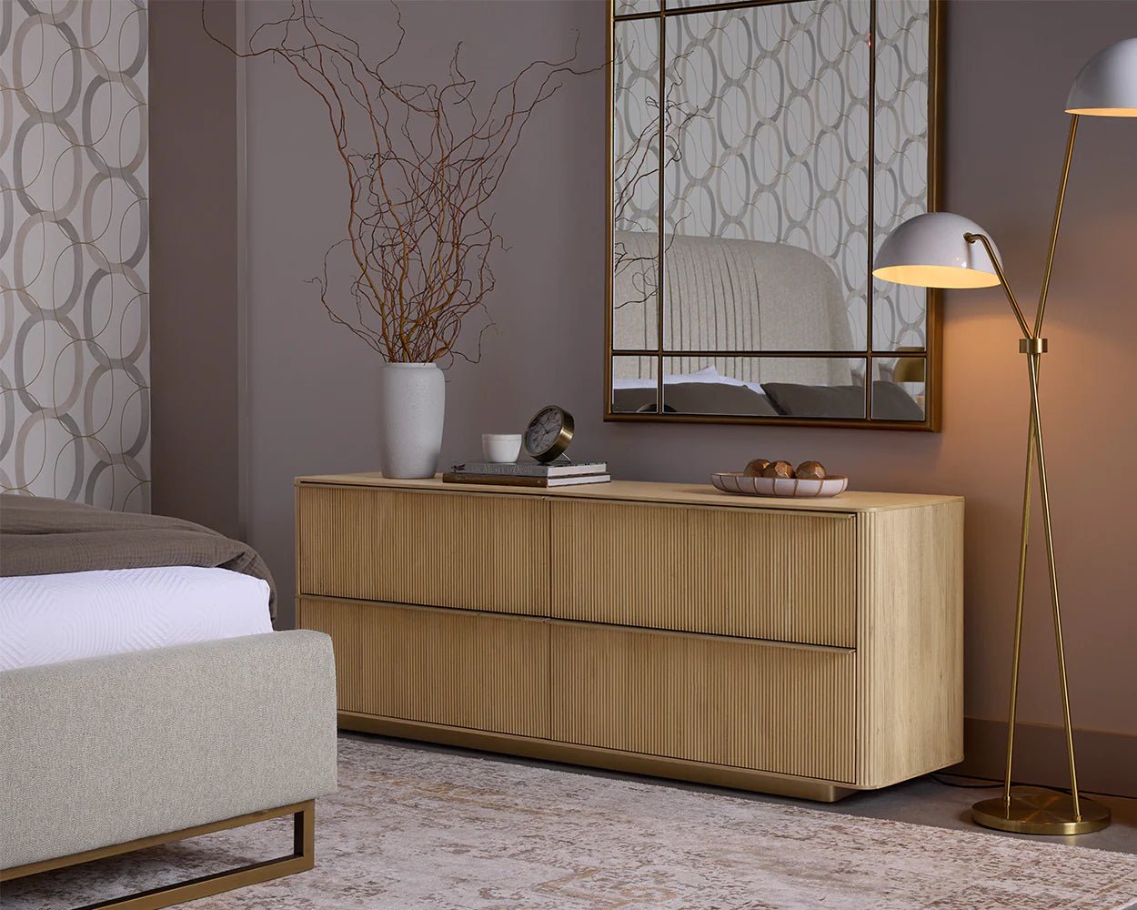 Kalla Dresser - Rustic Oak - Central Designs