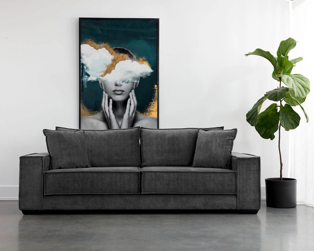 Calista Sofa - Navarro Pewter