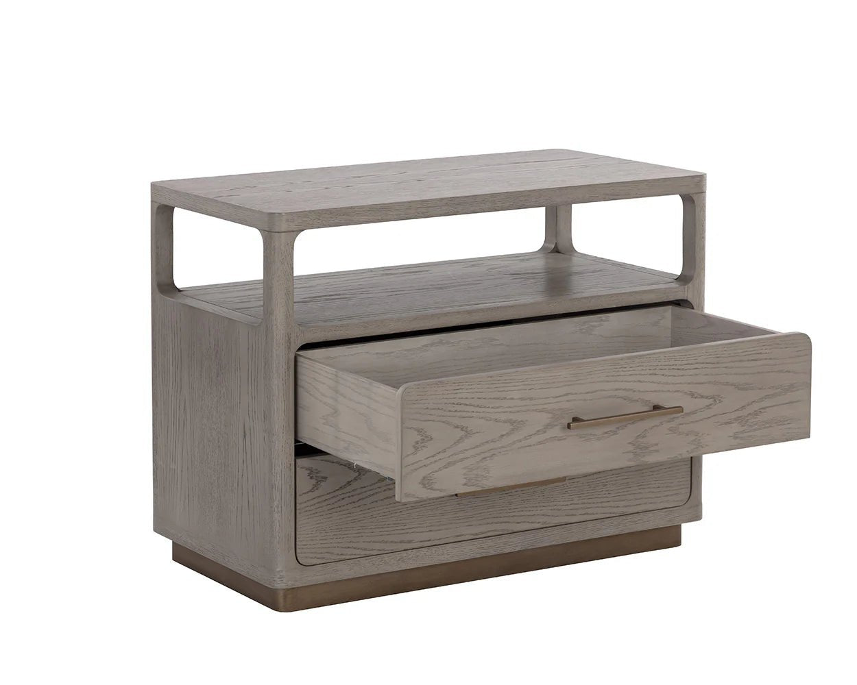 Danette Nightstand - Grey - Central Designs