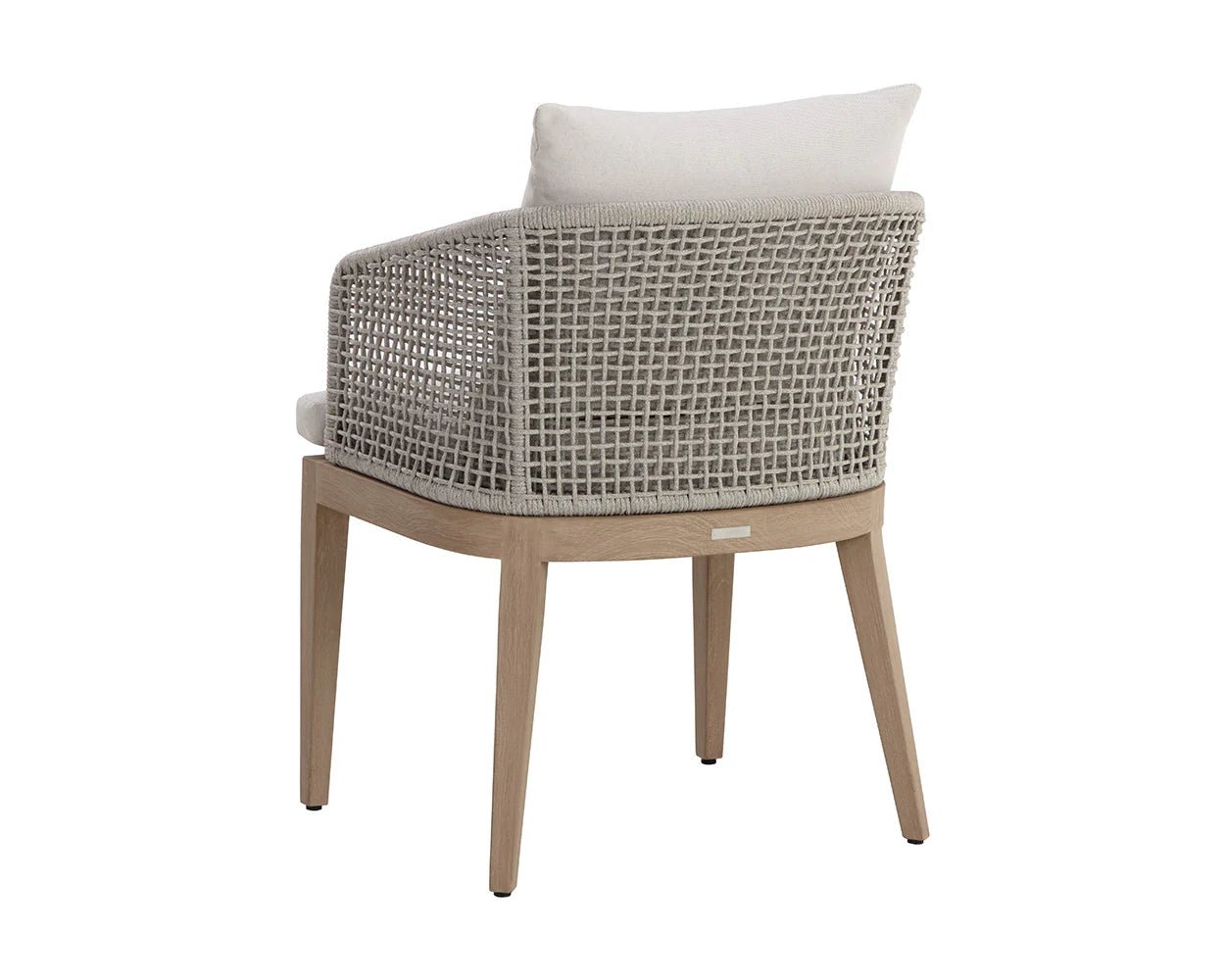 Capri Dining Armchair - Drift Brown - Palazzo Cream - Central Designs