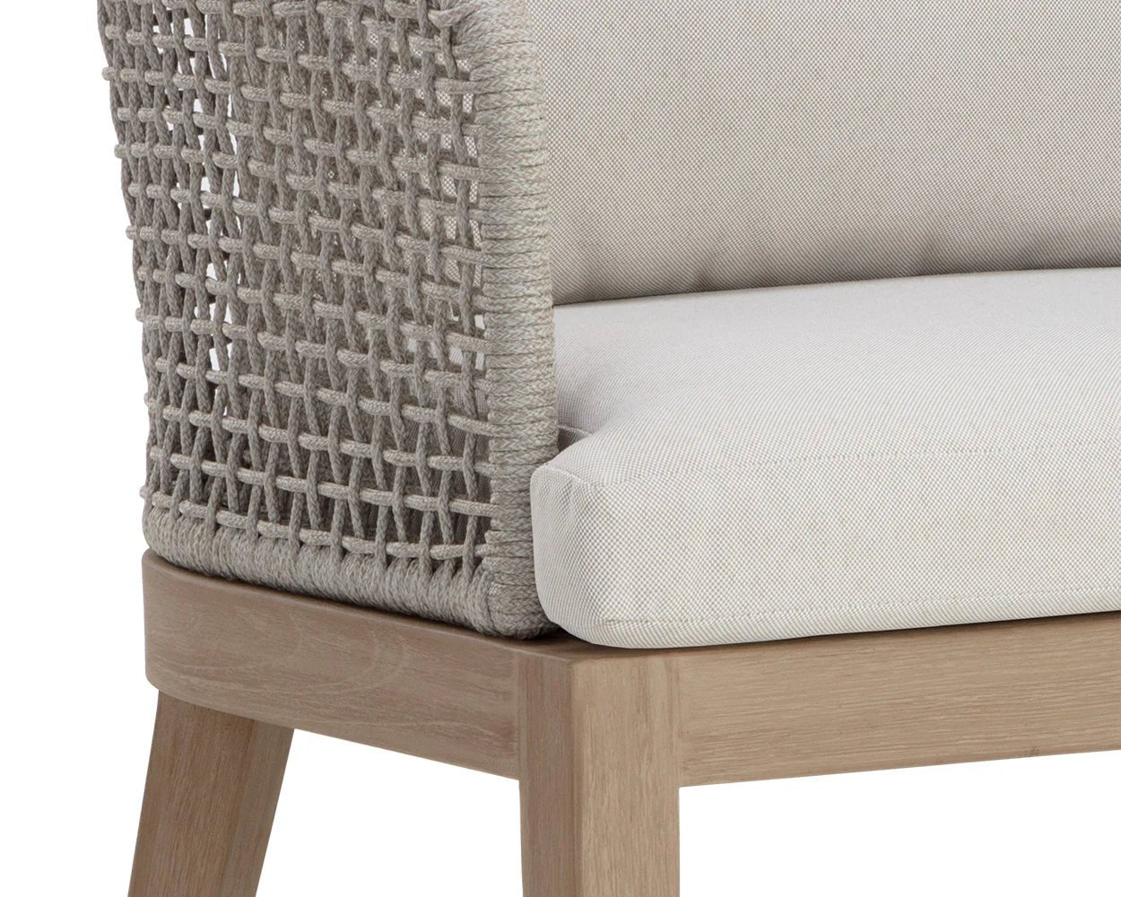 Capri Dining Armchair - Drift Brown - Palazzo Cream - Central Designs
