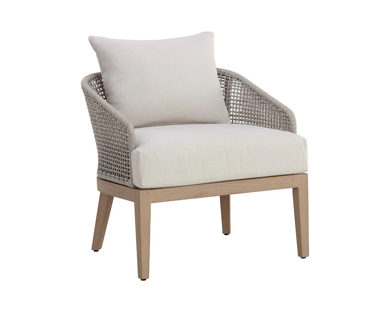 Capri Lounge Chair - Drift Brown - Palazzo Cream - Central Designs