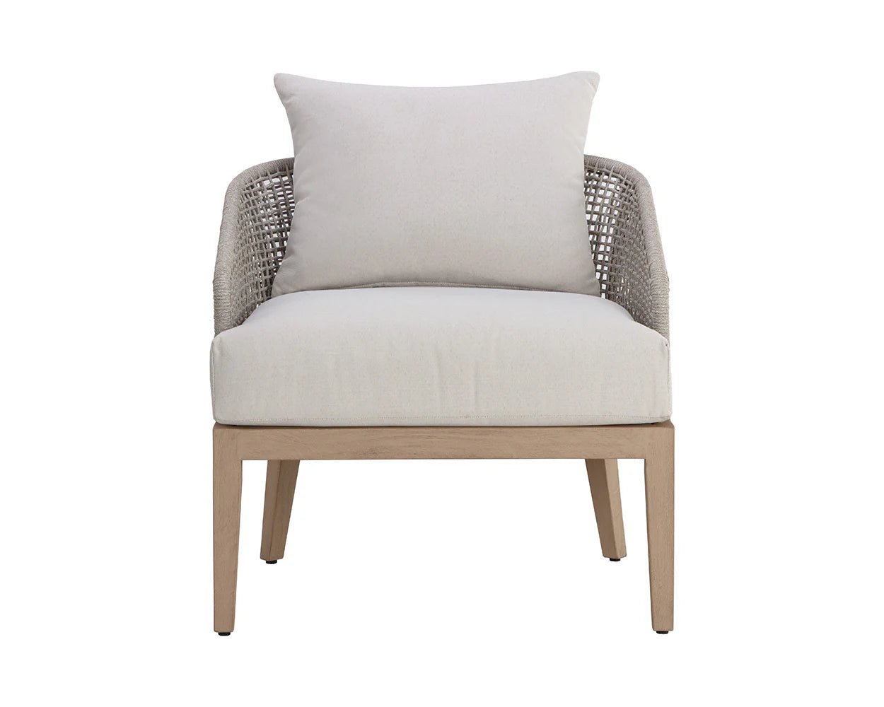 Capri Lounge Chair - Drift Brown - Palazzo Cream - Central Designs