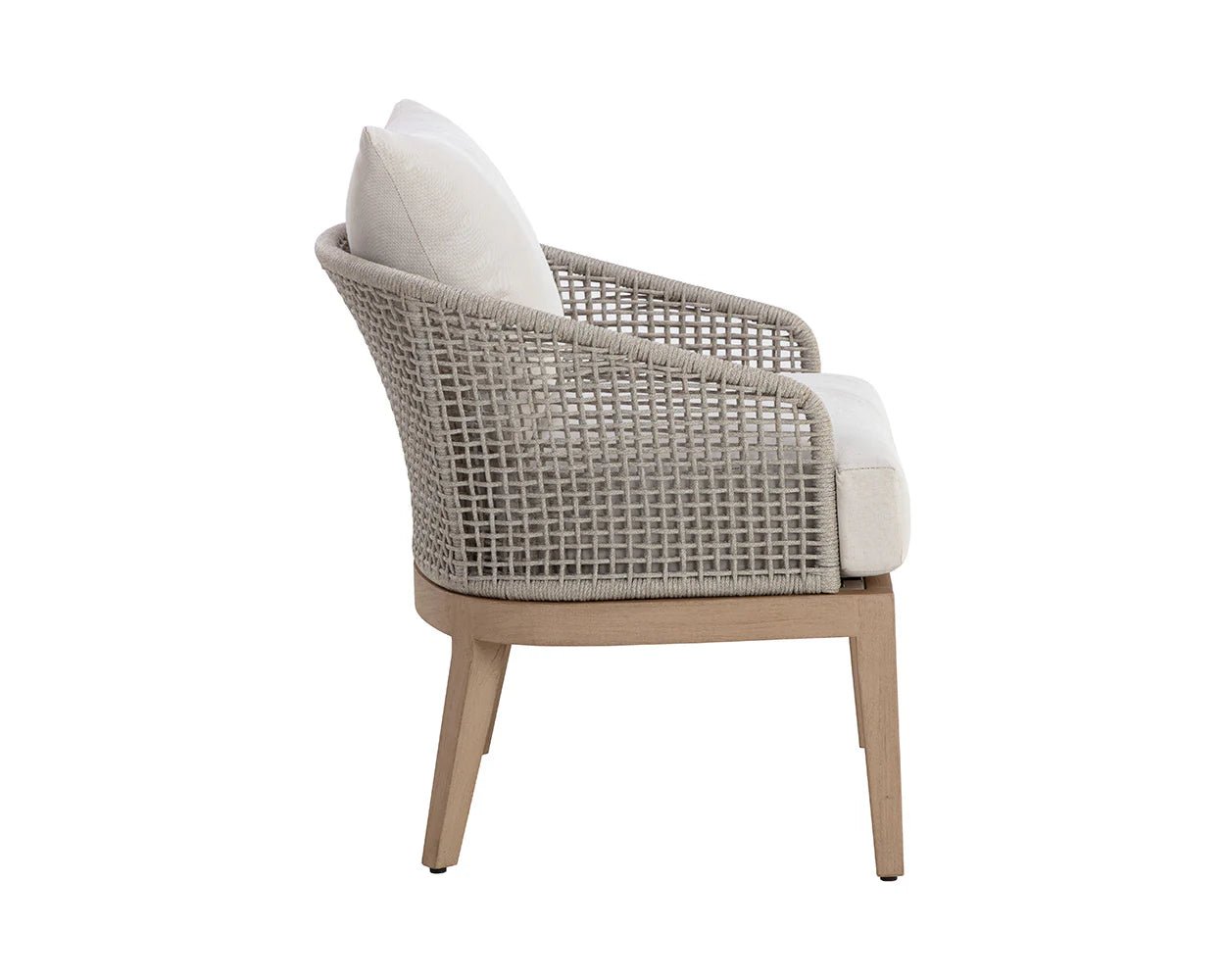 Capri Lounge Chair - Drift Brown - Palazzo Cream - Central Designs