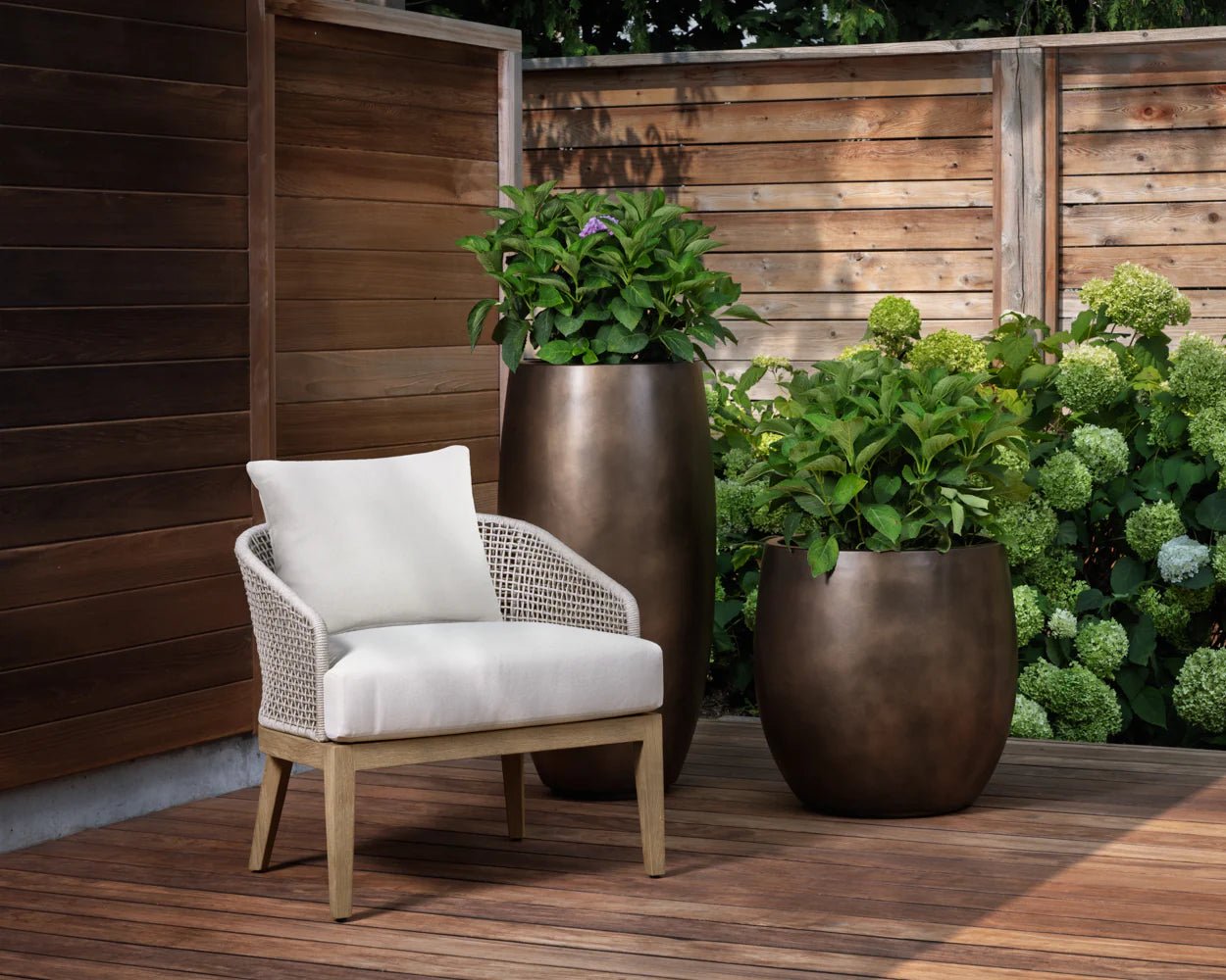 Capri Lounge Chair - Drift Brown - Palazzo Cream - Central Designs