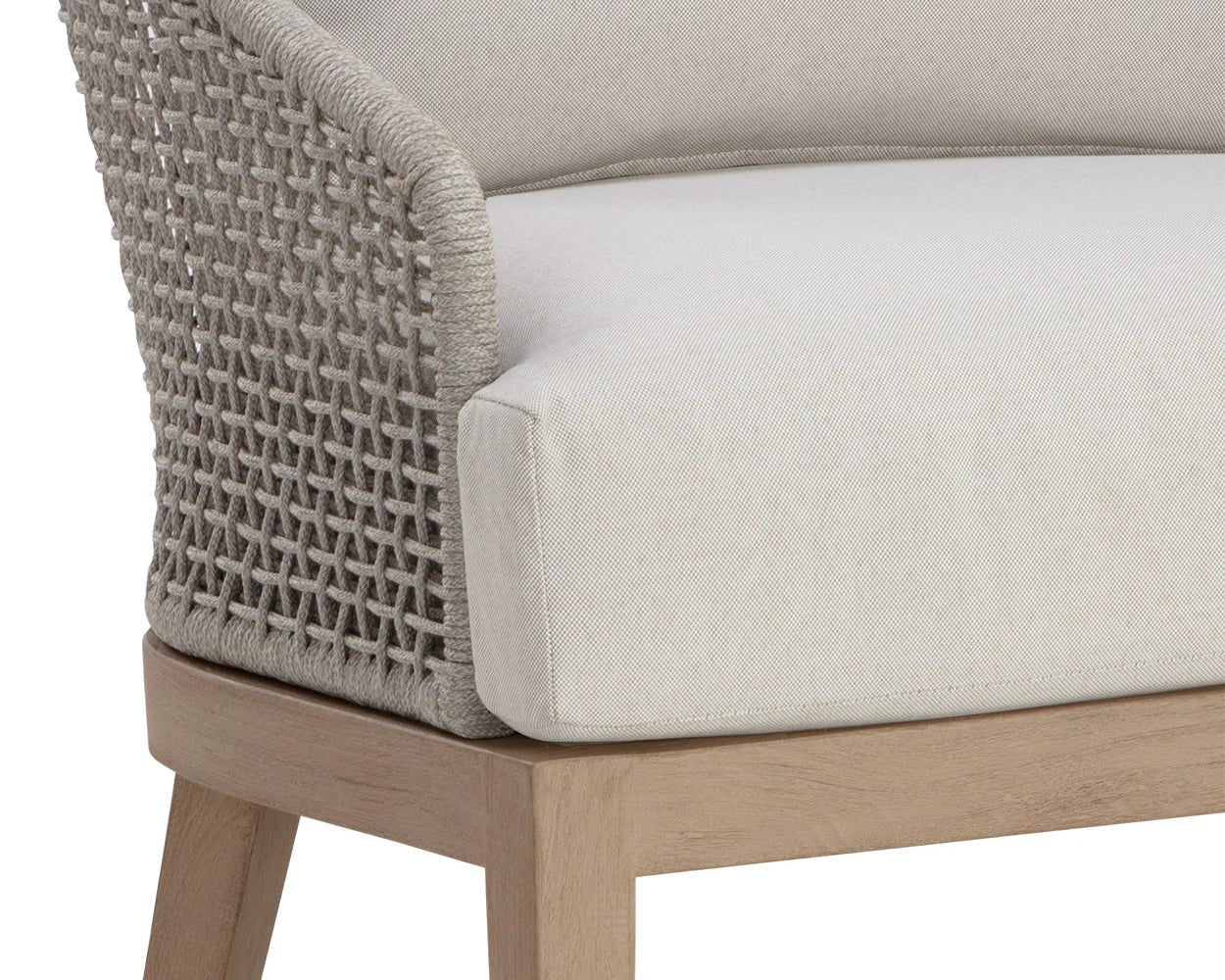 Capri Lounge Chair - Drift Brown - Palazzo Cream - Central Designs