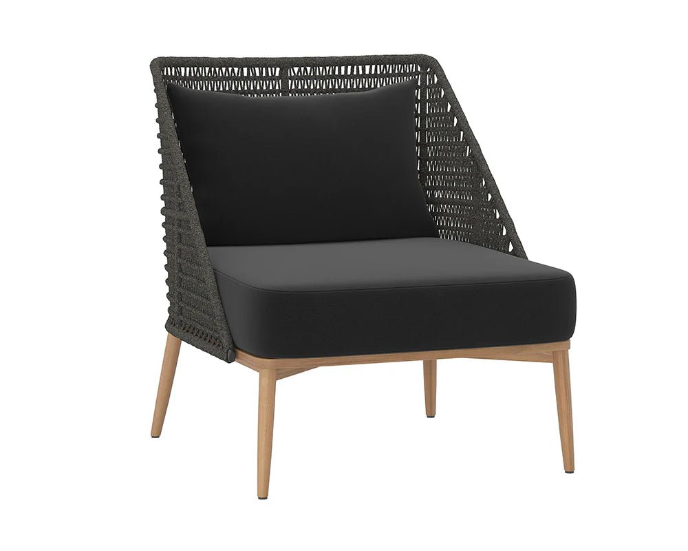 Andria Lounge Chair - Arashi Black - Central Designs