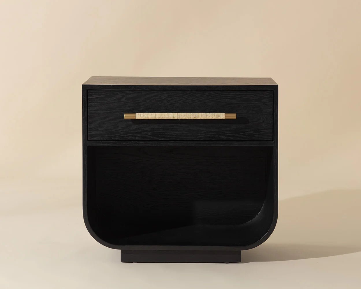 Tarrant Nightstand - Black - Central Designs