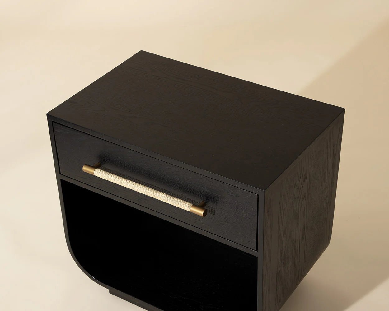 Tarrant Nightstand - Black - Central Designs