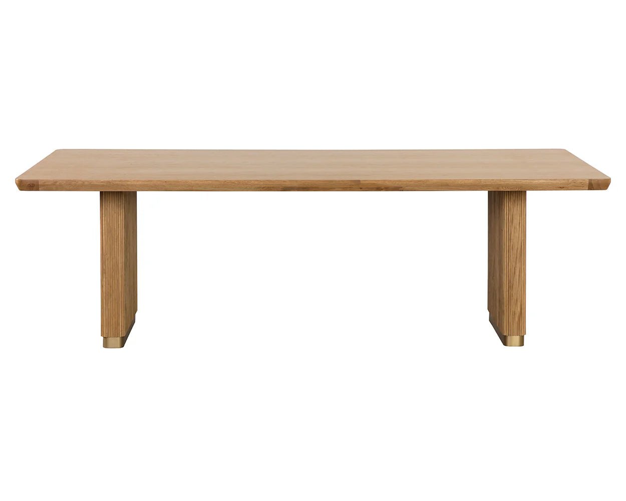 Kalla Dining Table - Rectangular - Rustic Oak - 96" - Central Designs