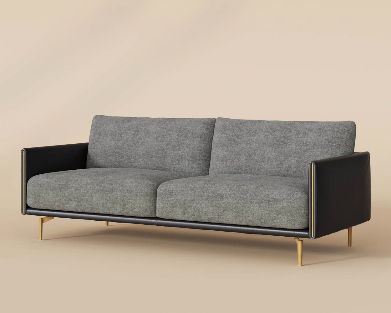 Ashi Sofa - Nash Zebra / Coal Black - Central Designs