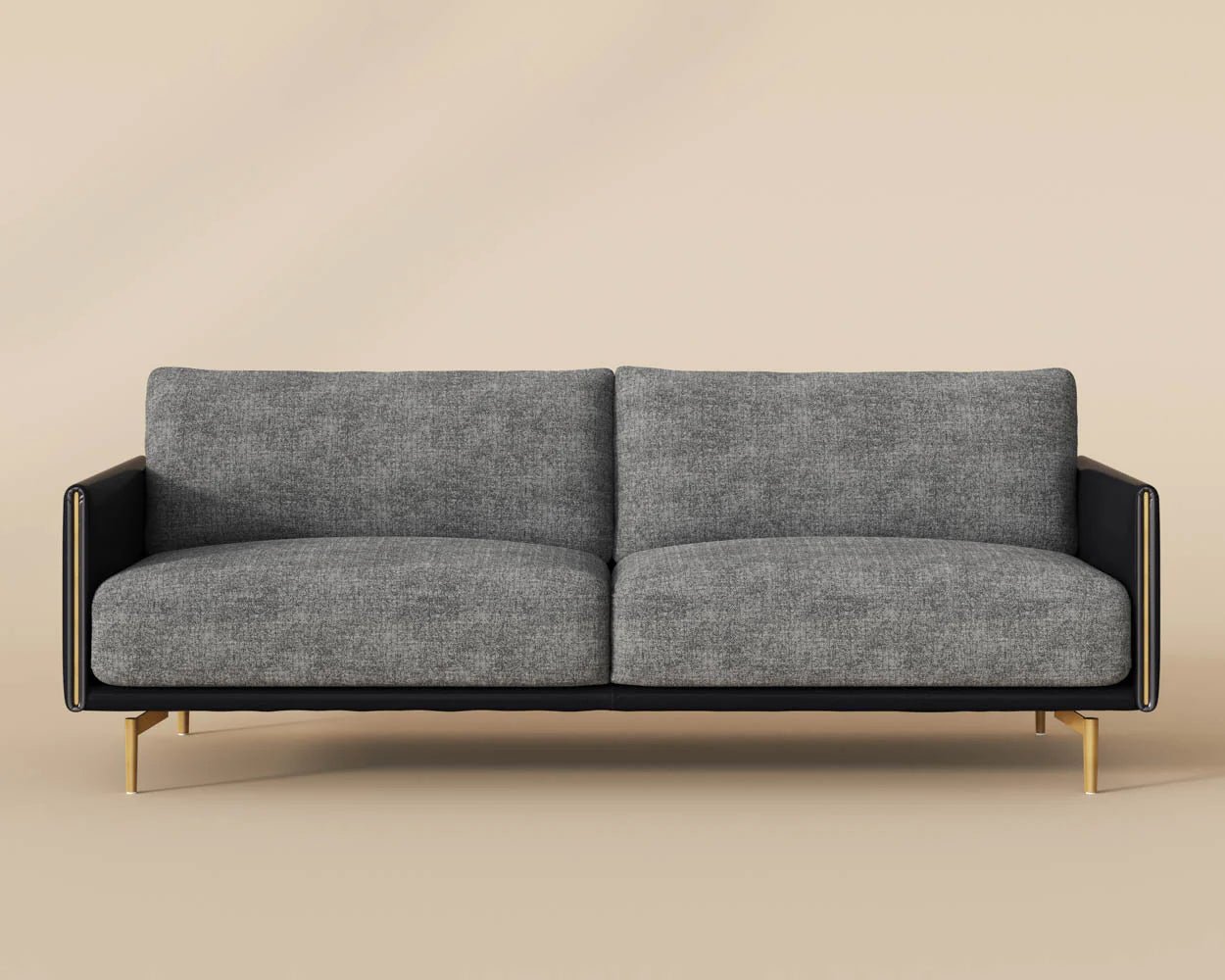 Ashi Sofa - Nash Zebra / Coal Black - Central Designs