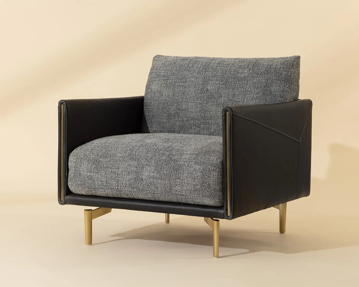 Ashi Armchair - Nash Zebra / Coal Black - Central Designs