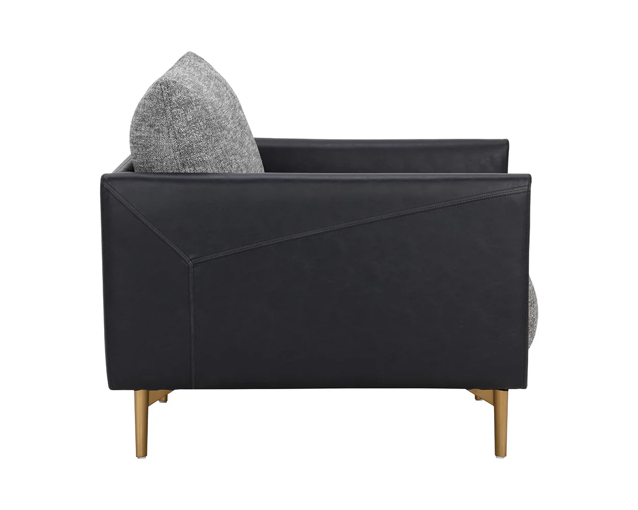 Ashi Armchair - Nash Zebra / Coal Black - Central Designs