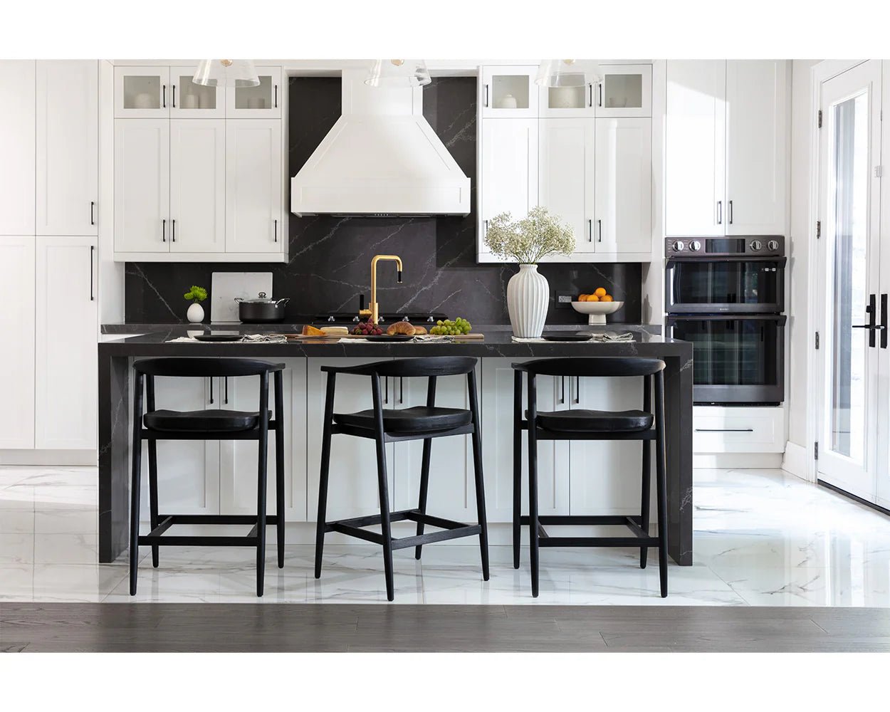 Jeremy Counter Stool - Black - Central Designs