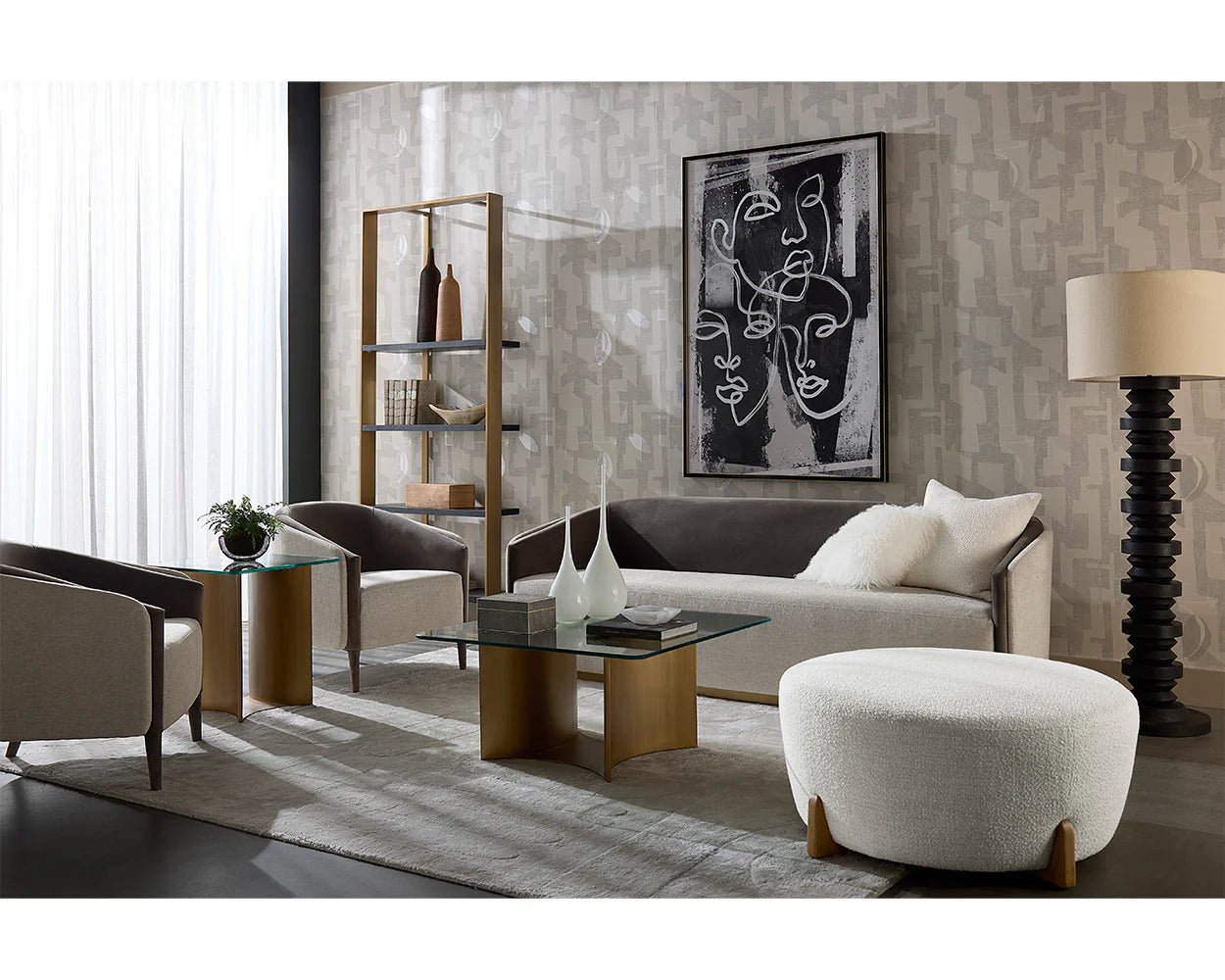 Sheva Sofa - Ernst Sandstone / Meg Ash - Central Designs