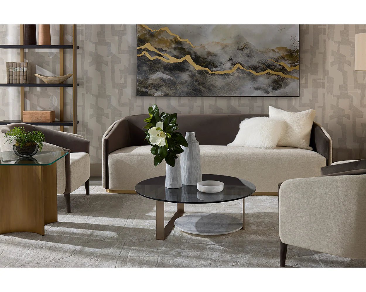 Sheva Sofa - Ernst Sandstone / Meg Ash - Central Designs