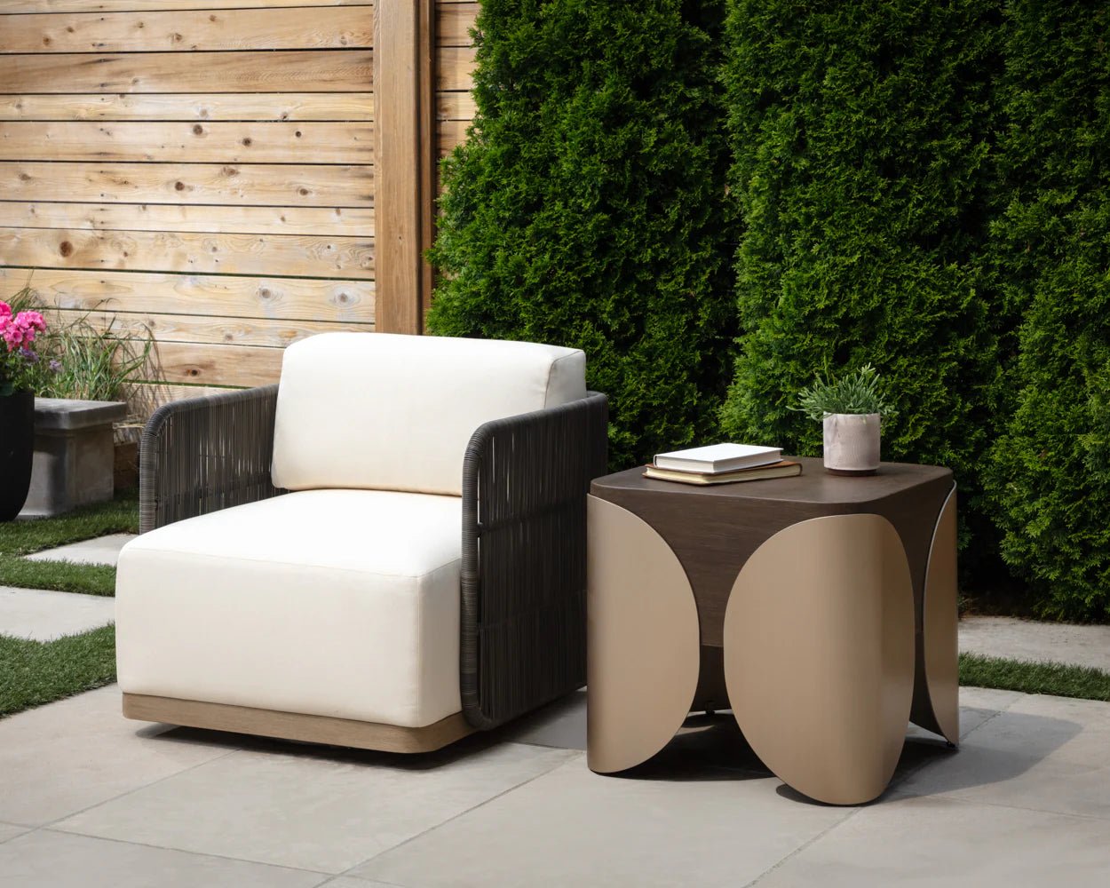 Ravenna Swivel Armchair - Stinson Cream - Central Designs