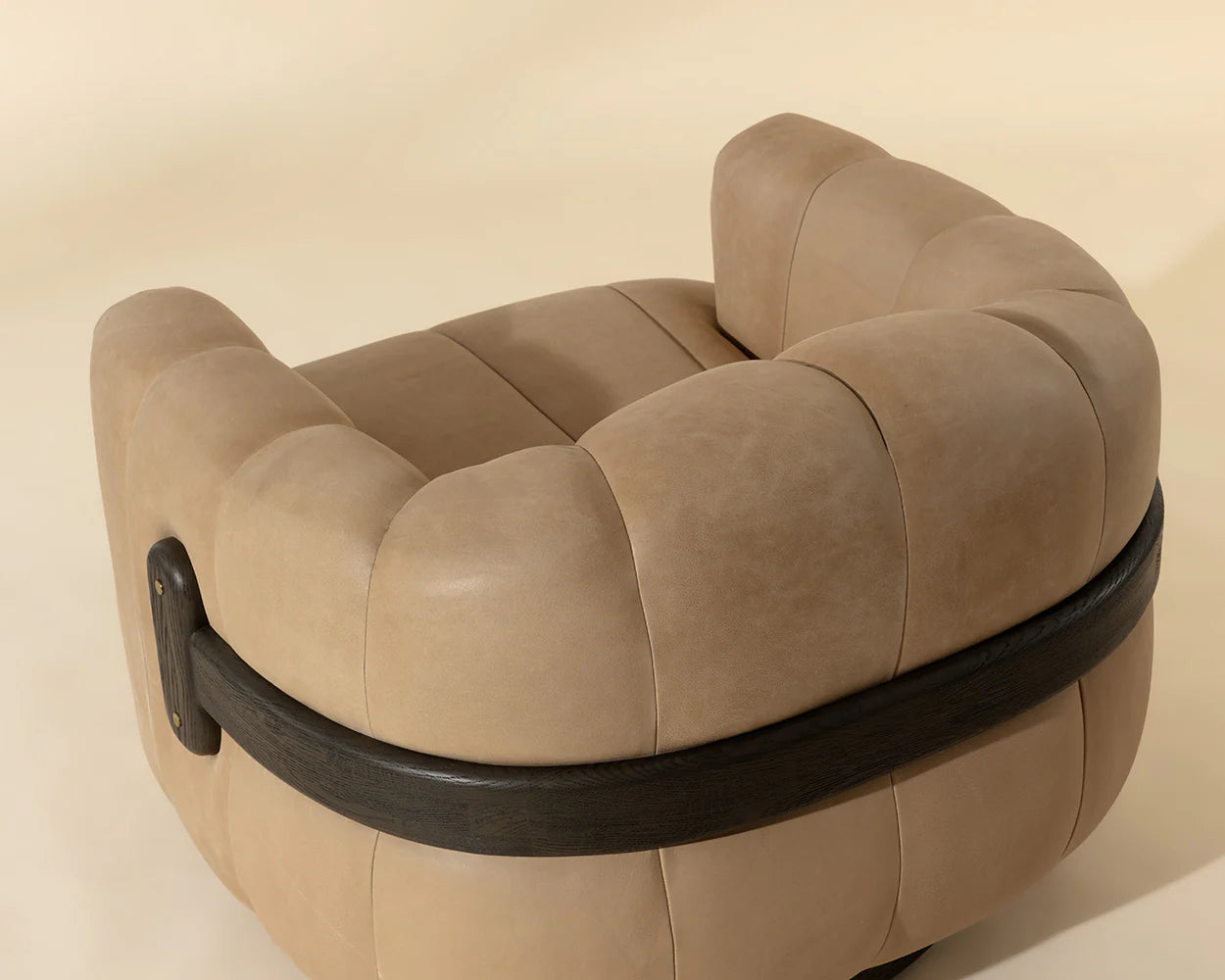 Tadeo Swivel Armchair - Dark Brown