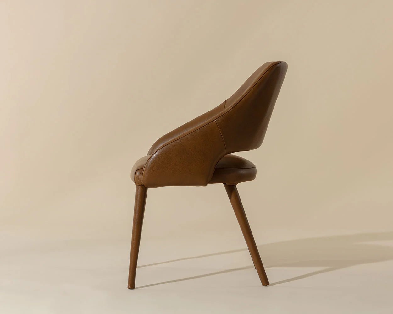 Galen Dining Armchair - Missouri Cognac Leather - Central Designs