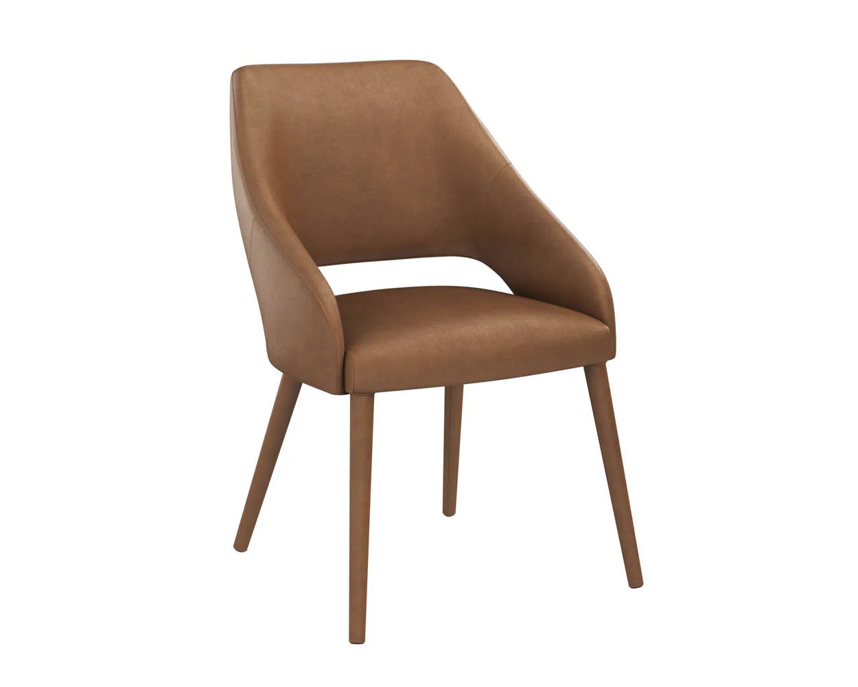 Galen Dining Armchair - Missouri Cognac Leather - Central Designs