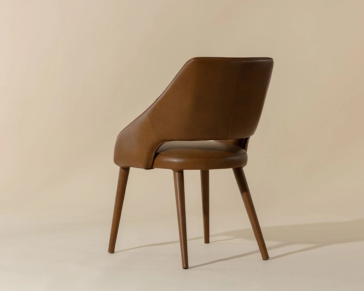 Galen Dining Armchair - Missouri Cognac Leather - Central Designs