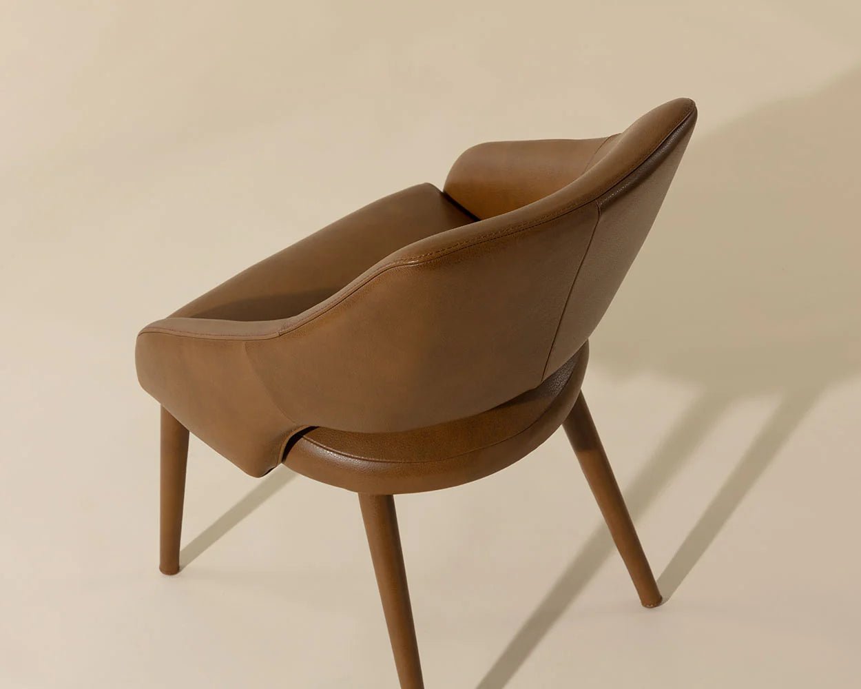 Galen Dining Armchair - Missouri Cognac Leather - Central Designs