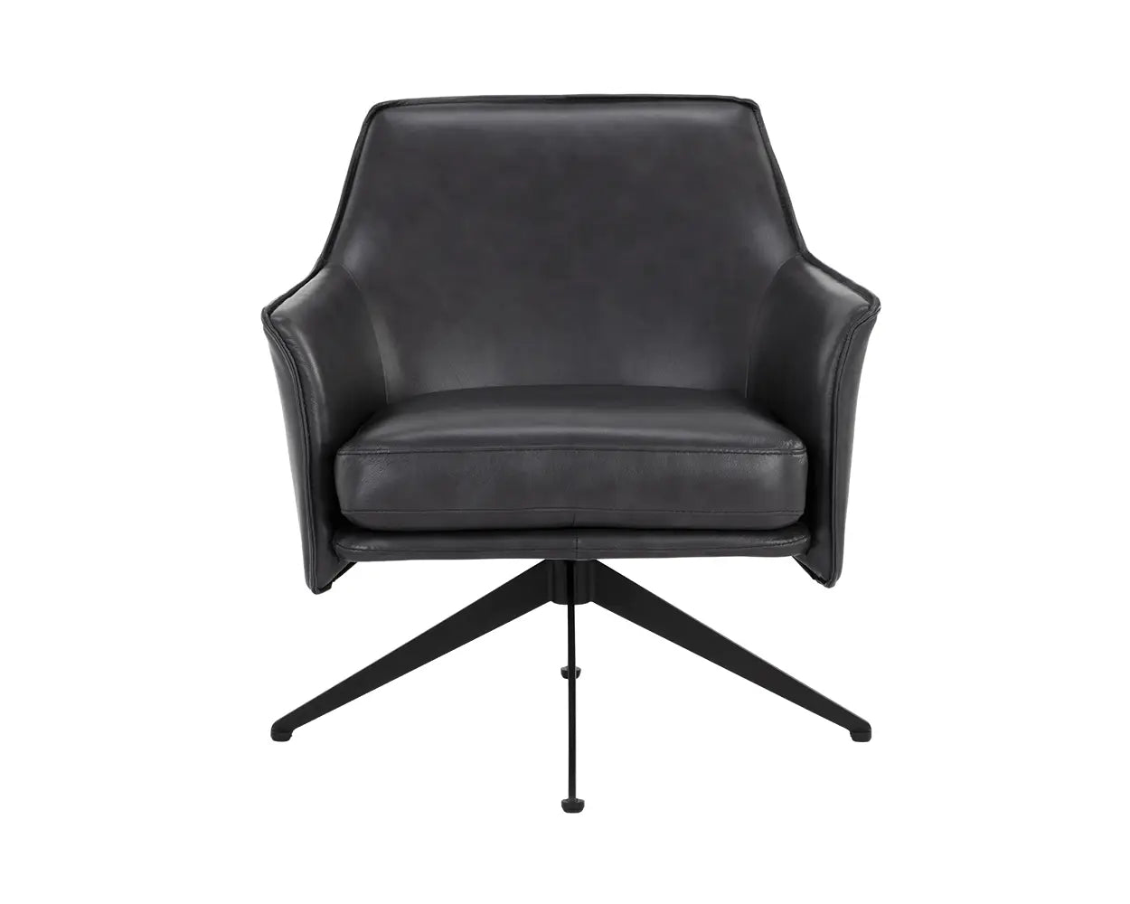 Crosby Swivel Lounge Chair- Alpine Black
