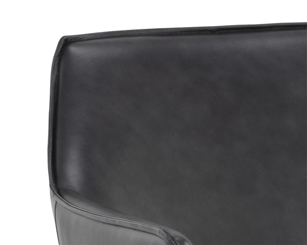 Crosby Swivel Lounge Chair- Alpine Black