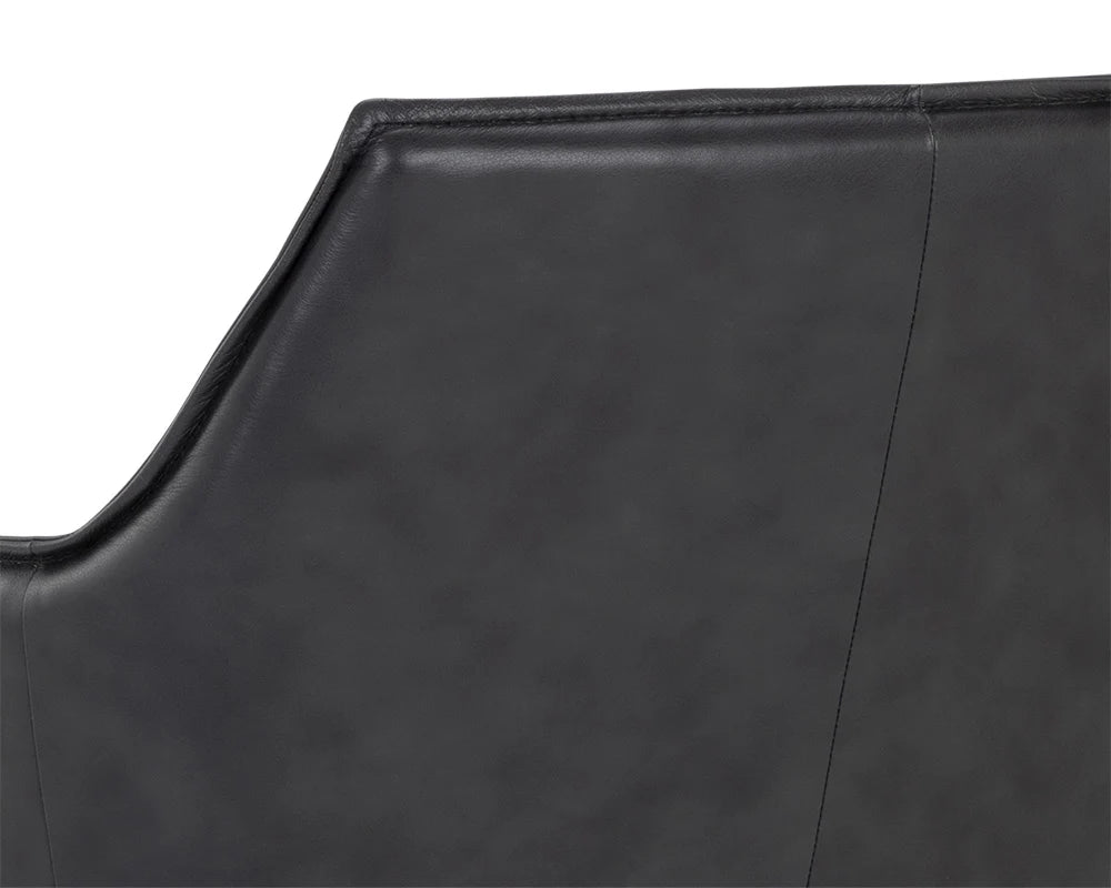 Crosby Swivel Lounge Chair- Alpine Black