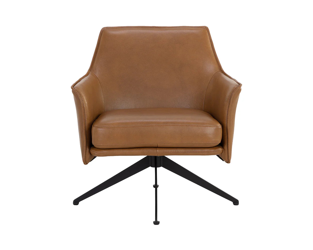 Crosby Swivel Lounge Chair- Missouri Cognac