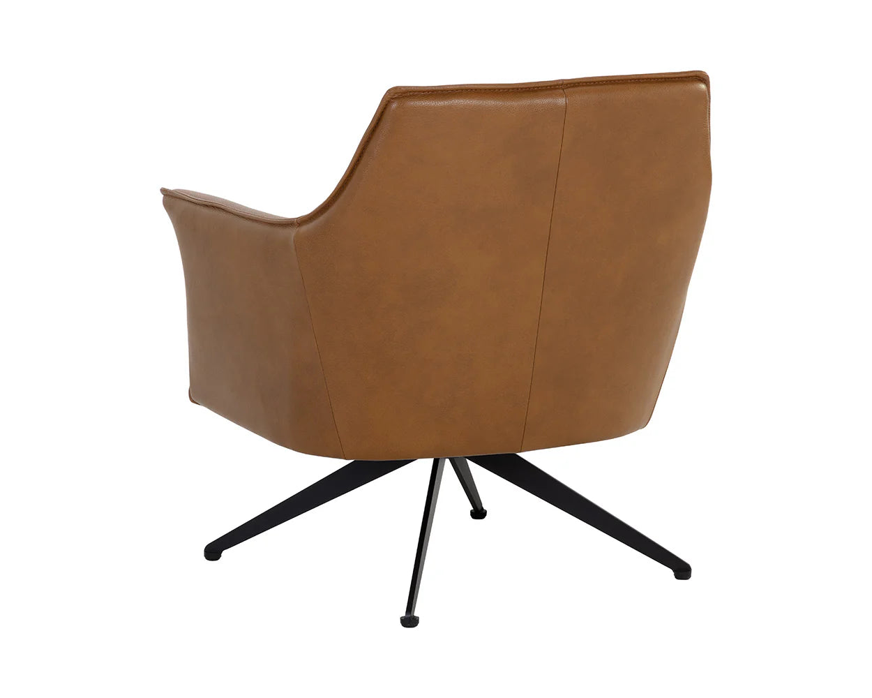 Crosby Swivel Lounge Chair- Missouri Cognac