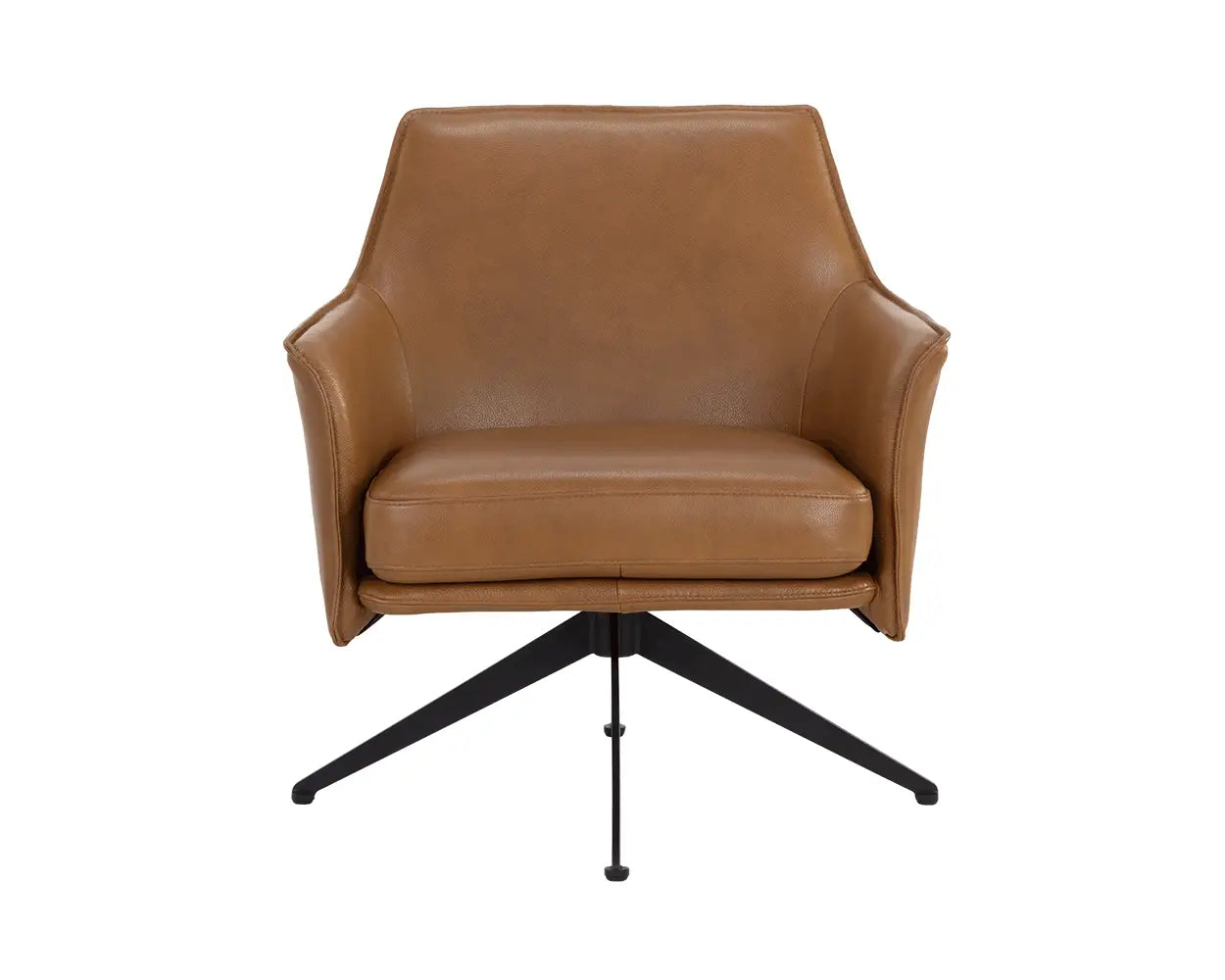 Crosby Swivel Lounge Chair- Missouri Cognac