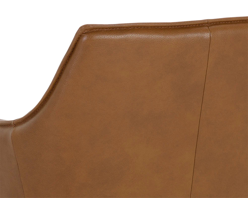 Crosby Swivel Lounge Chair- Missouri Cognac