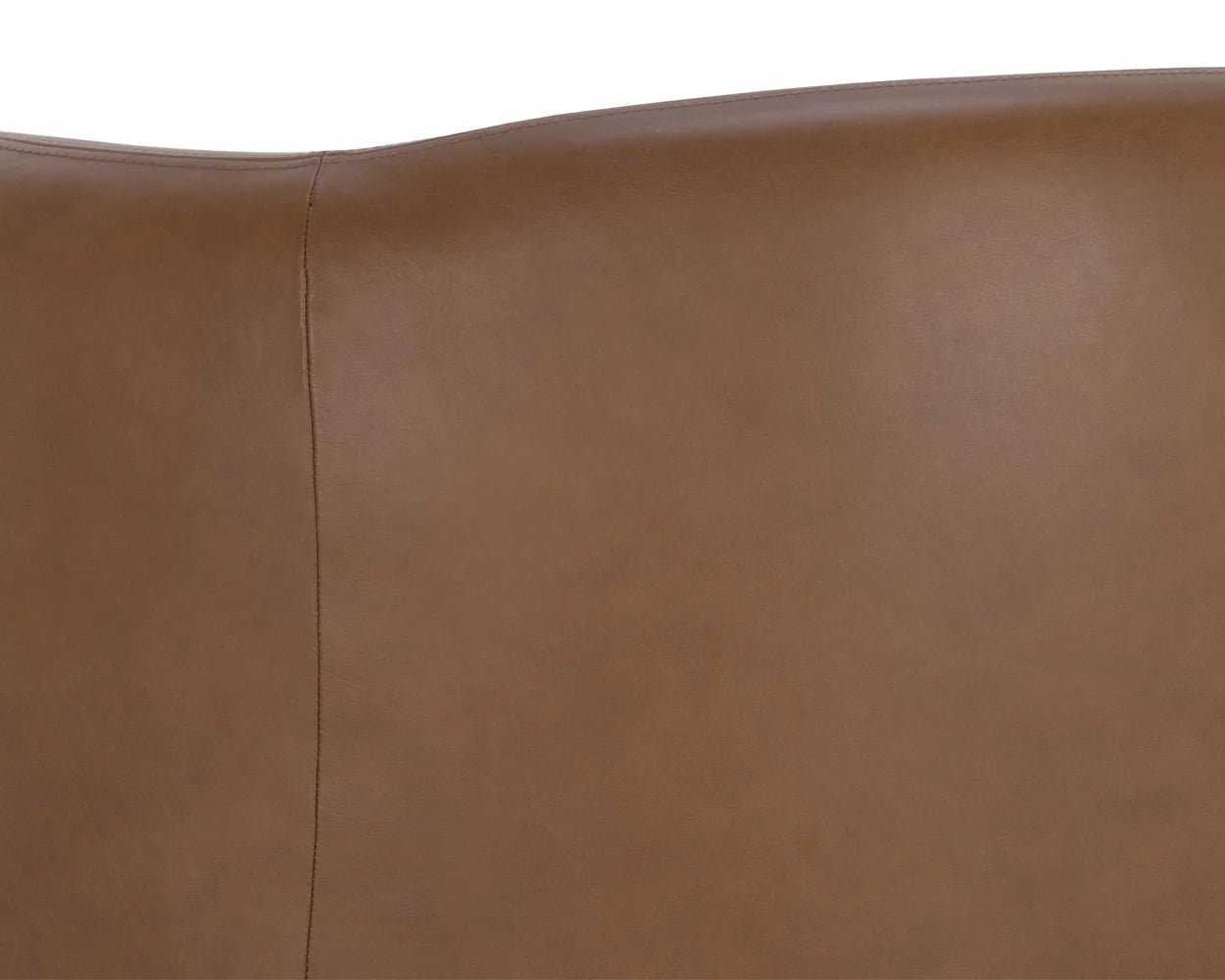 Trine Lounge Chair - Rustic Oak - Vintage Camel Leather - Central Designs