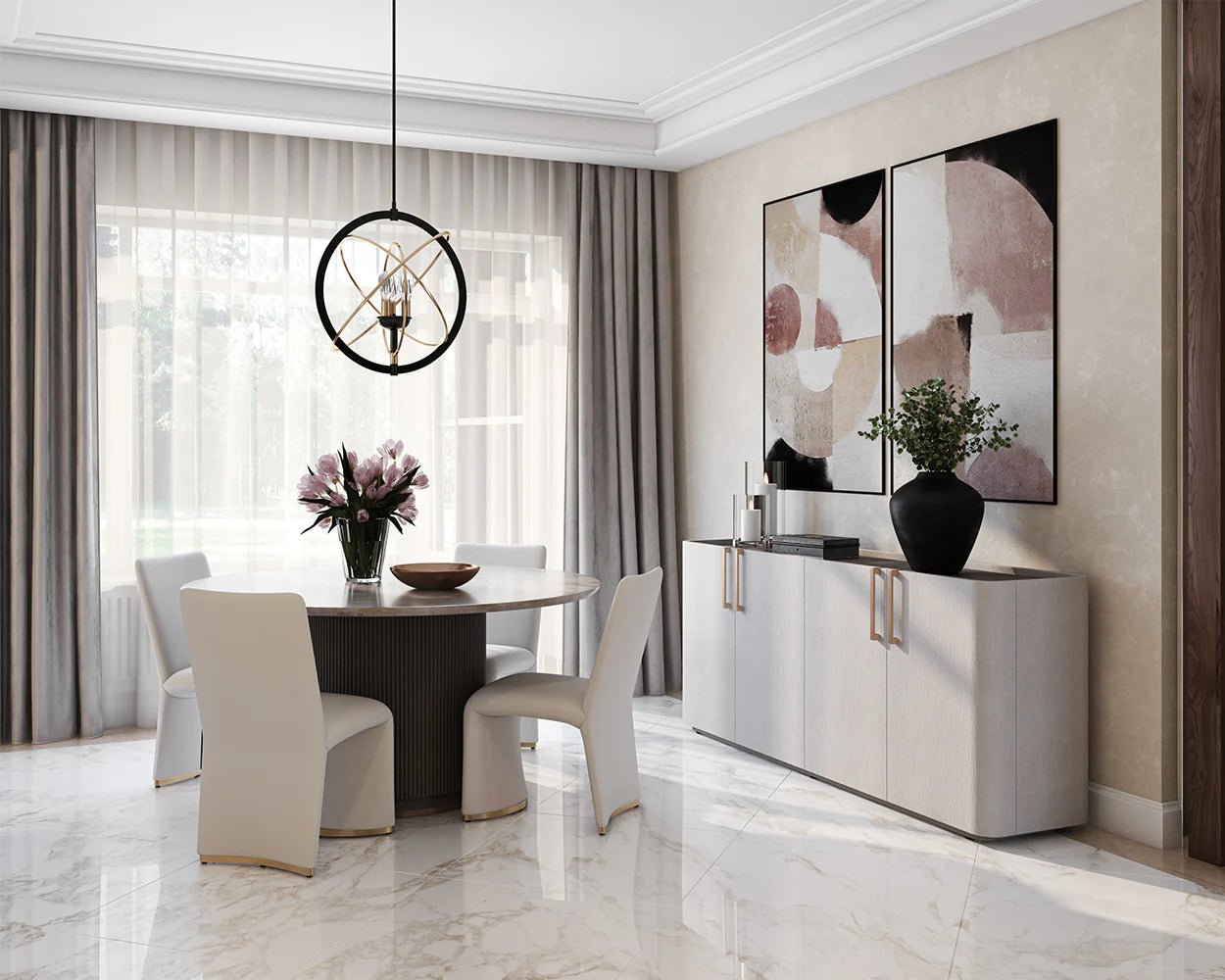 Cataldi Dining Table - 59" - Central Designs