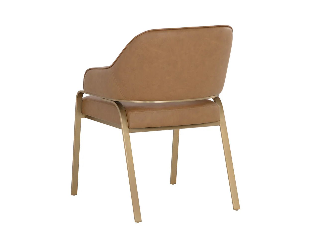 Malachi Dining Armchair - Milliken Cognac - Central Designs