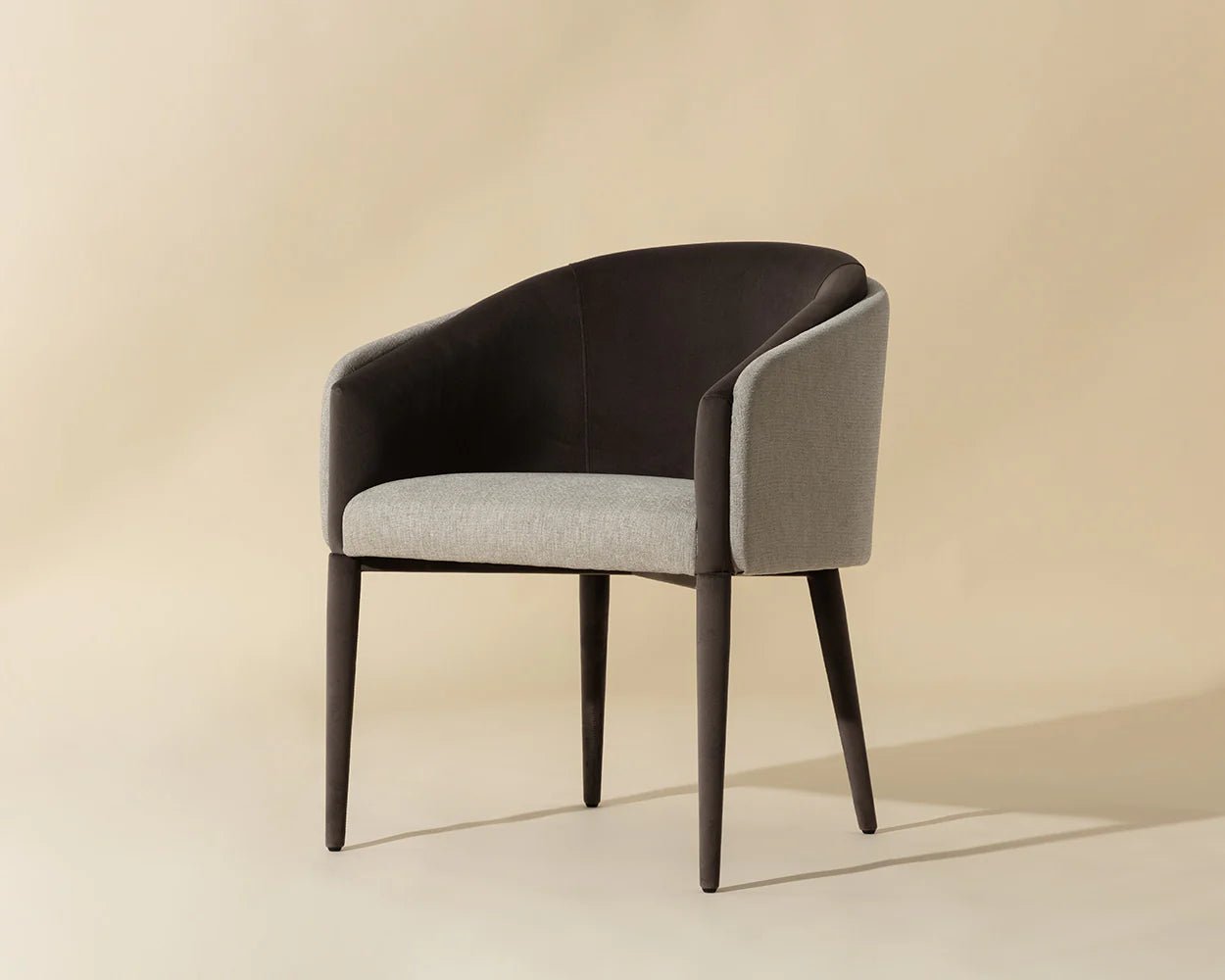 Sheva Dining Armchair - Ernst Sandstone / Meg Ash - Central Designs