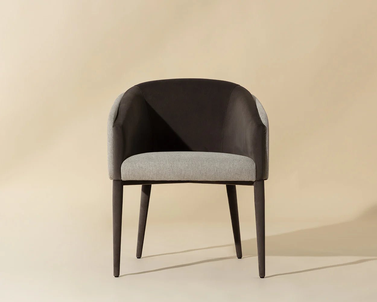 Sheva Dining Armchair - Ernst Sandstone / Meg Ash - Central Designs