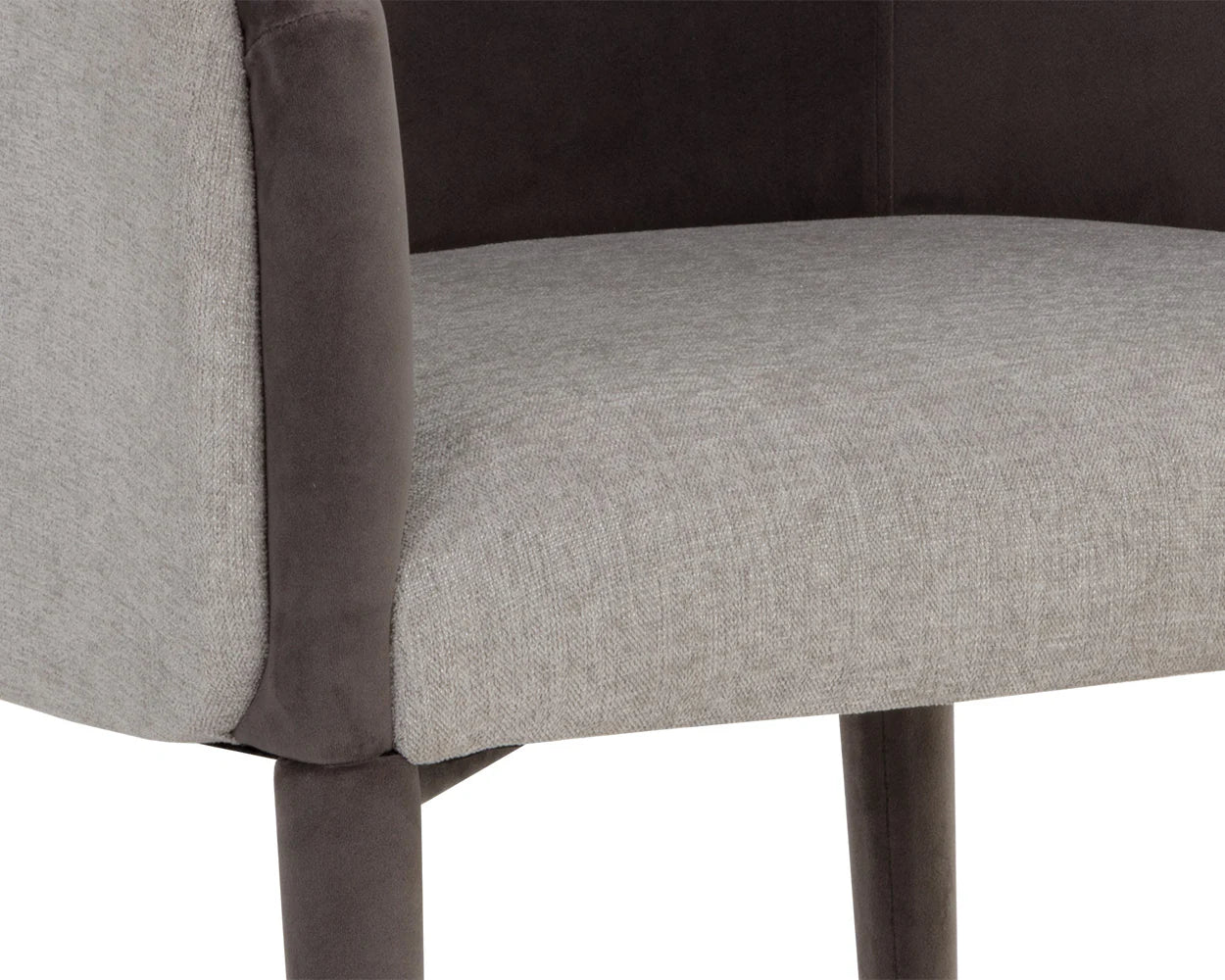 Sheva Dining Armchair - Ernst Sandstone / Meg Ash - Central Designs