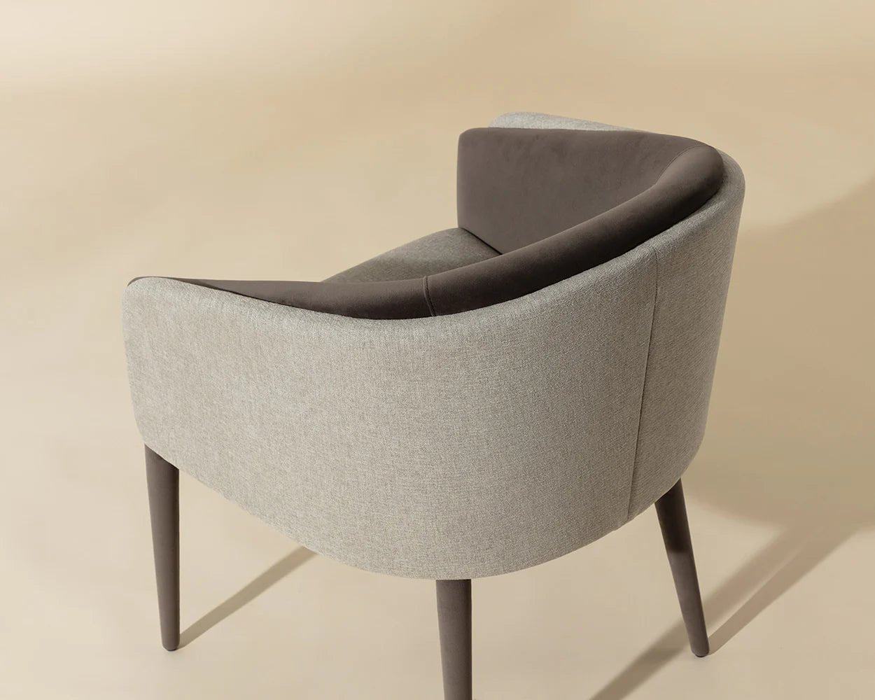 Sheva Dining Armchair - Ernst Sandstone / Meg Ash - Central Designs
