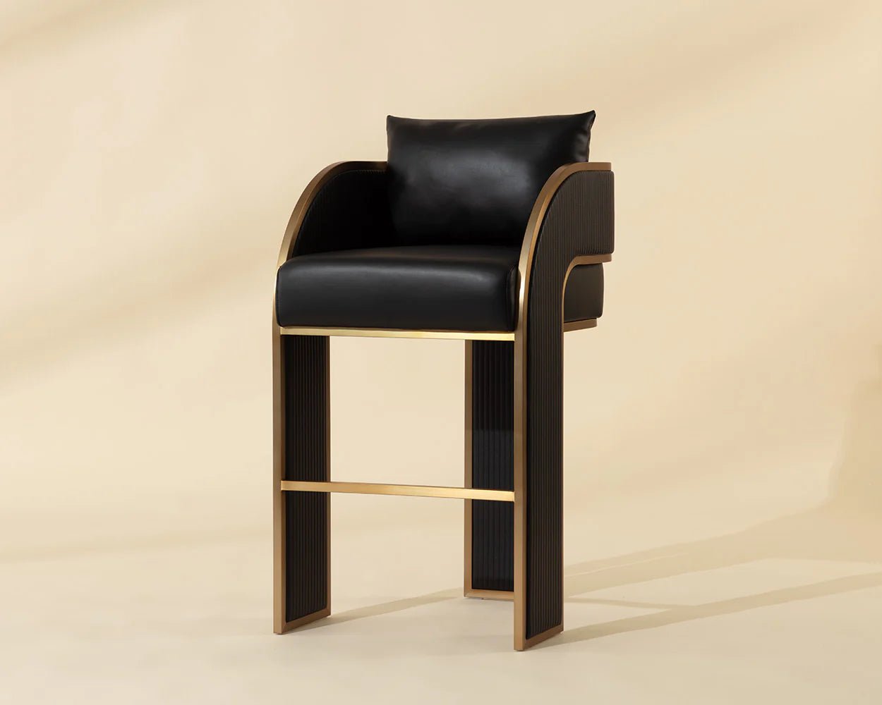 Baz Bar Stool - Napa Black - Central Designs
